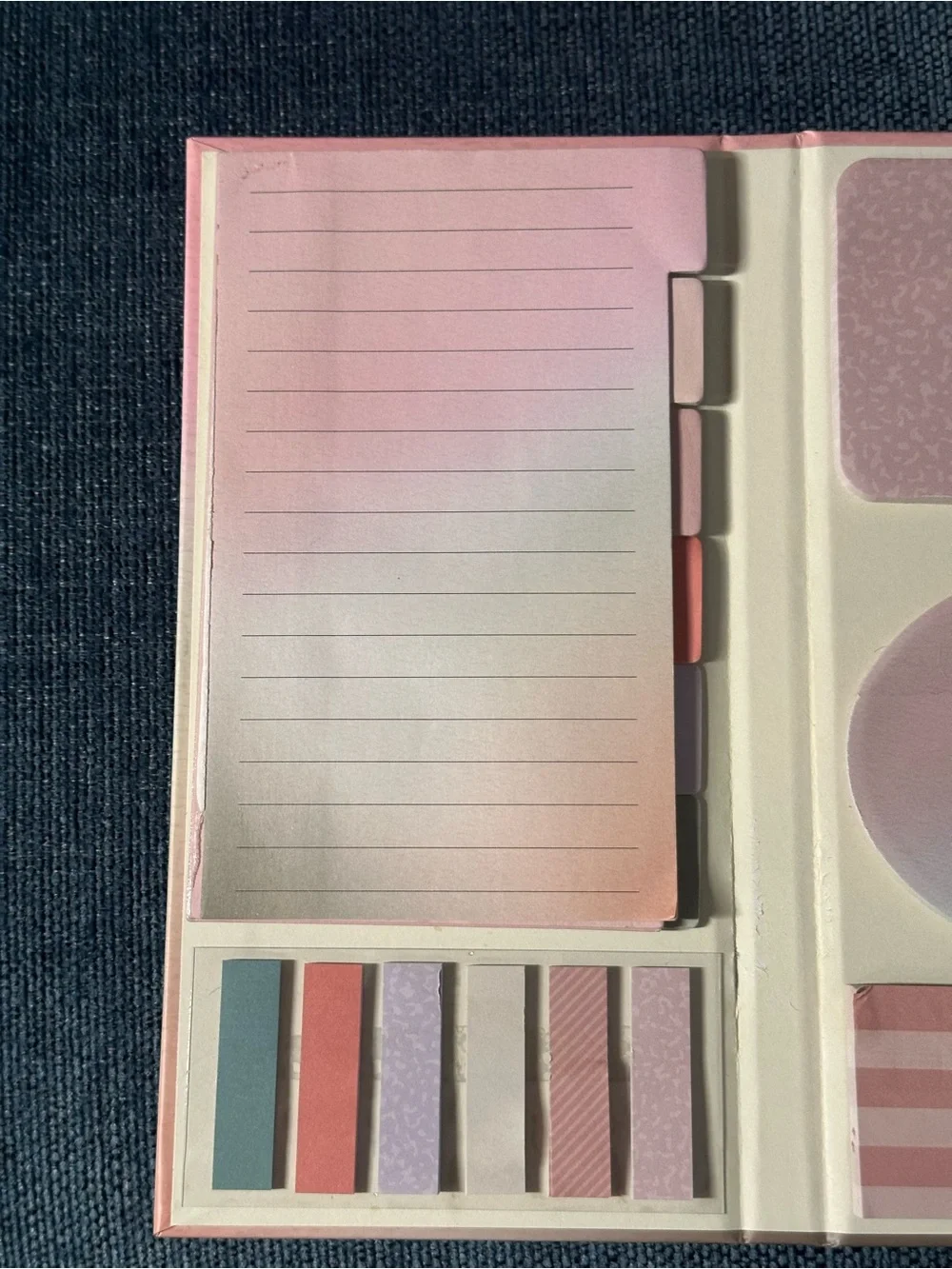 Notes & Plans Pink Ombre Sticky Notes/Sticky Tabs (Set of 2)